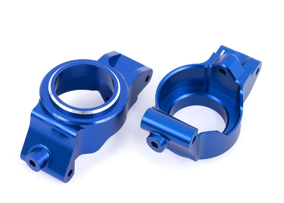 Traxxas Caster Blocks (C-Hubs) 6061-T6 Aluminum (Blue-Anodized) Left & Right