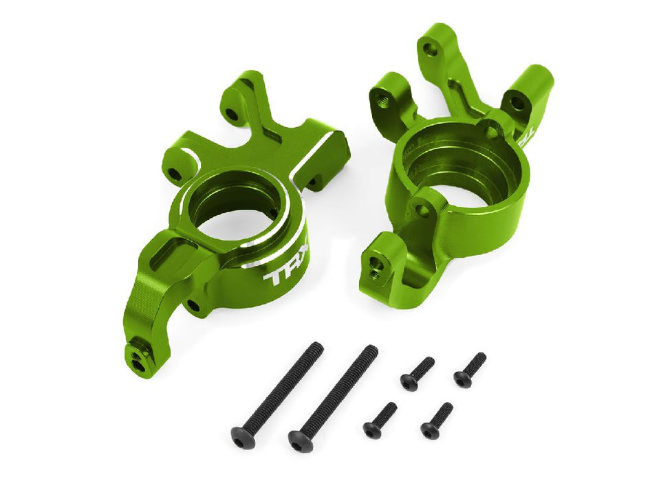 Traxxas Steering Blocks 6061-T6 Aluminum (Green) Left & Right