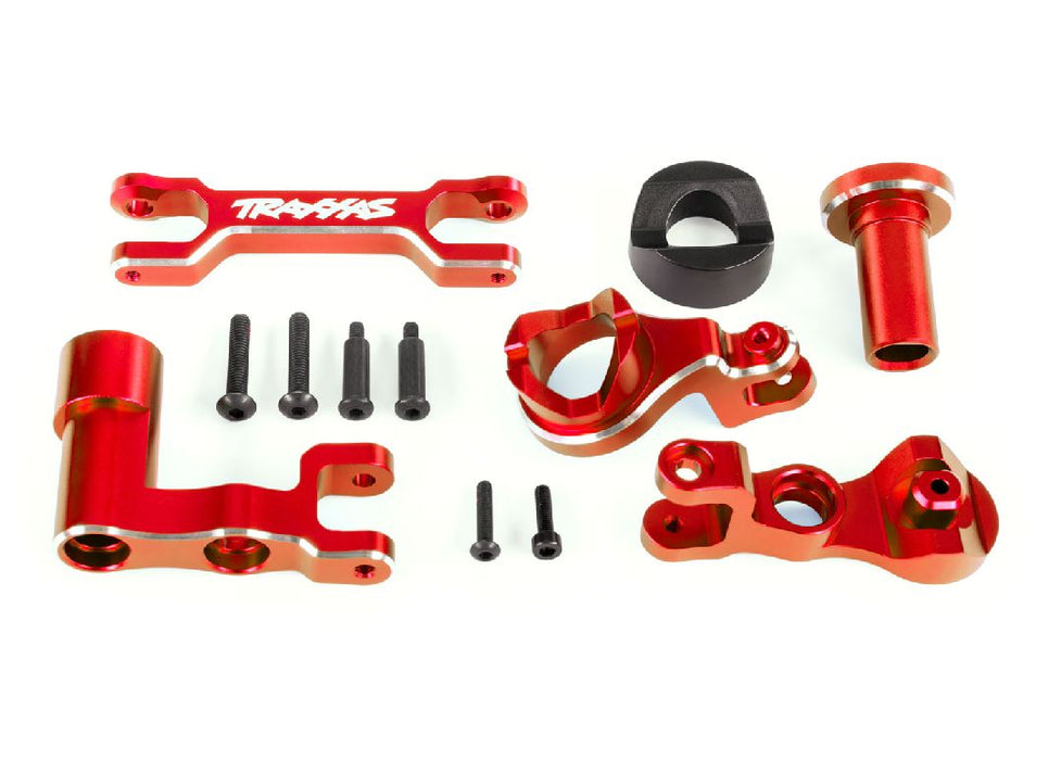 Traxxas Steering Bellcranks (L&R)/Draglink (6061-T6 AL Red)(XRT)