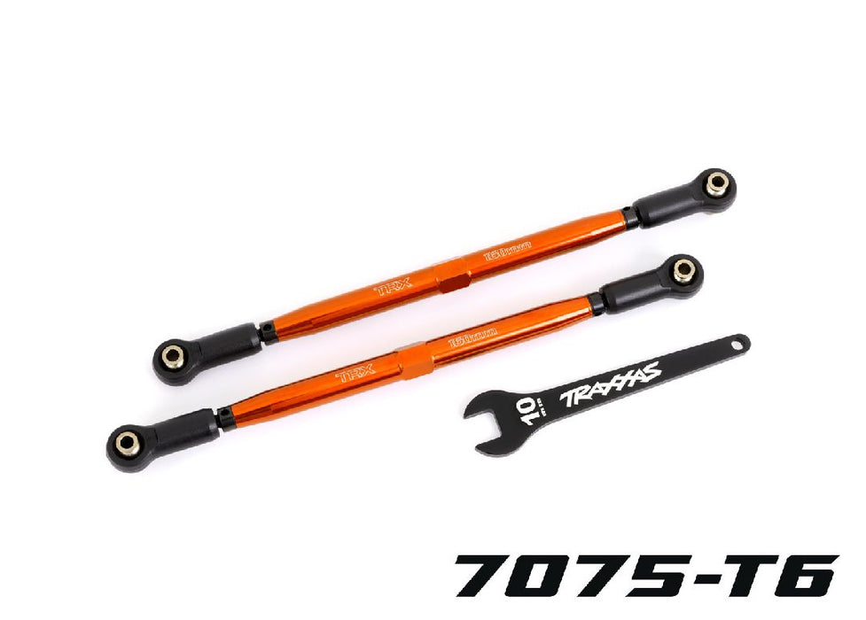 Traxxas Toe Links Front (Tubes Orange 7075-T6 Aluminum) (2)