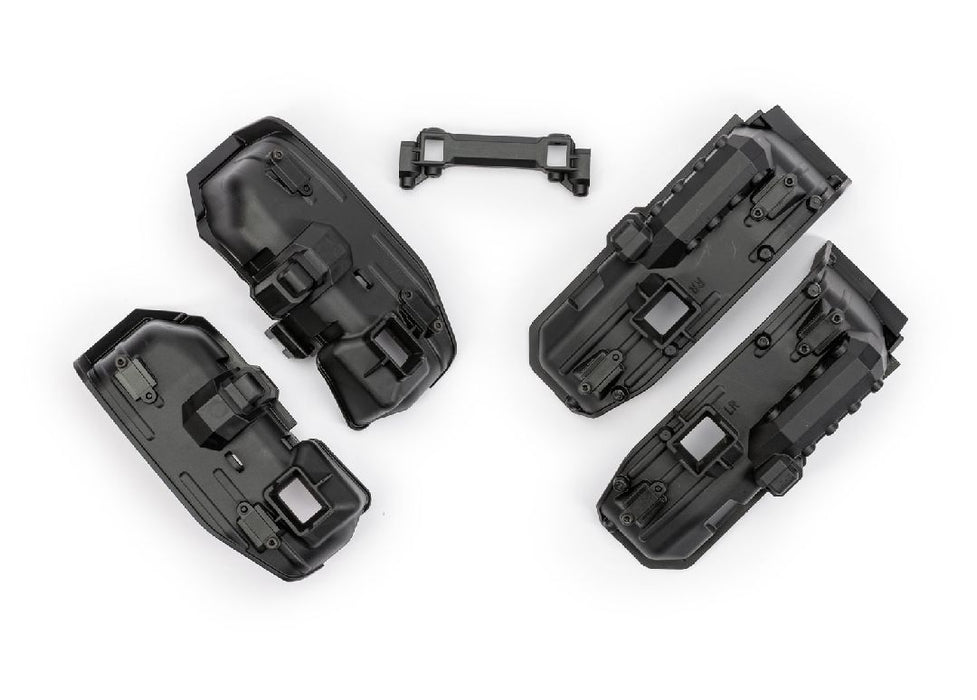 Traxxas Fenders, inner (narrow), front & rear (2 each)/ rock light covers (8)/ battery plate/ body mount/ 3x8 flat-head screws (4)/ 2.5x6 CS (10) (for clipless body mounting)