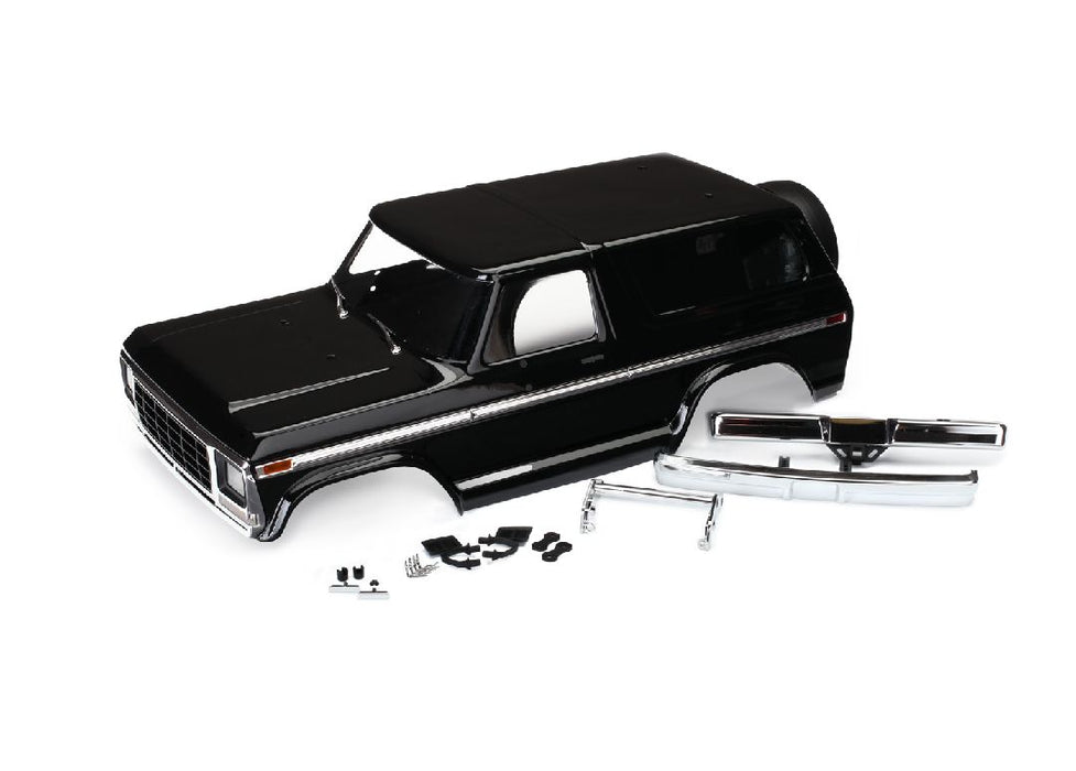 Traxxas Body, Ford Bronco, clipless (black)