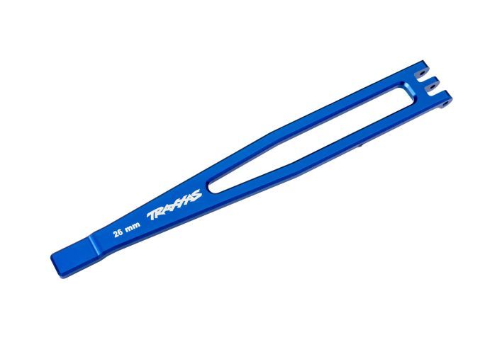 Traxxas Battery hold-down, 6061-T6 aluminum (blue-anodized)