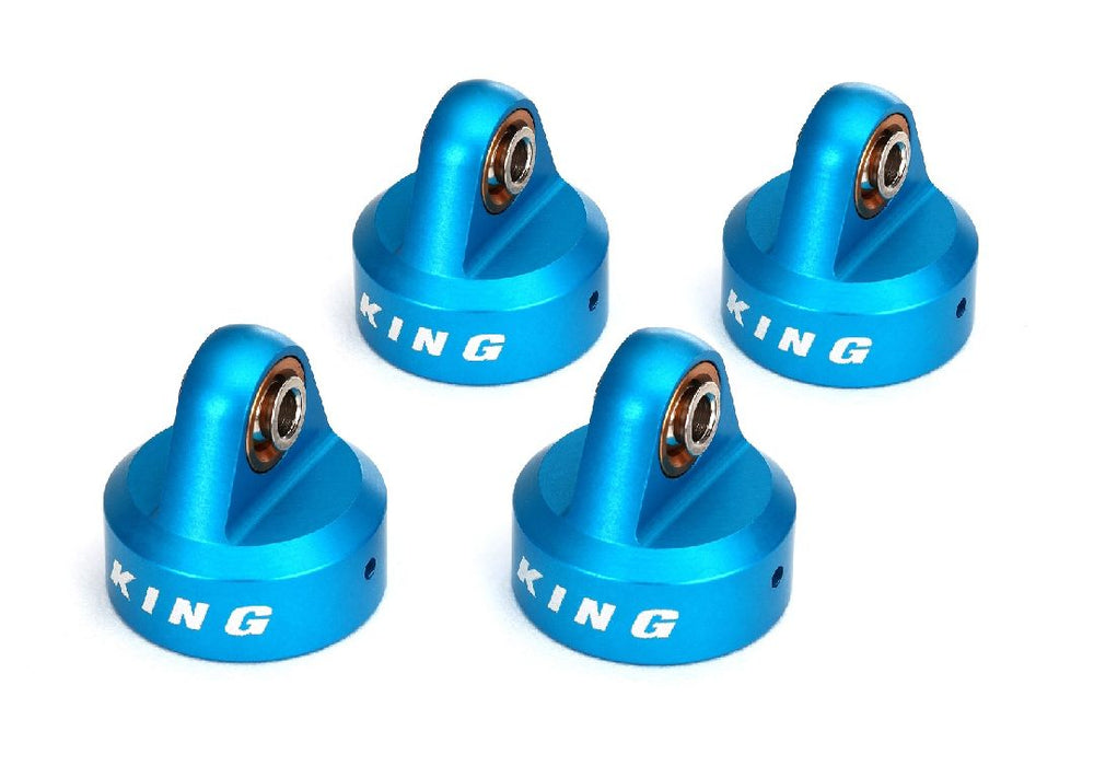Traxxas King Shocks Blue Aluminum GTR Shock Caps (4)