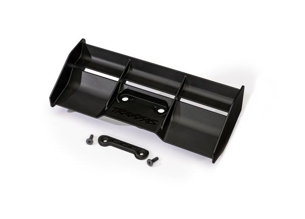 Traxxas Wing (black)/ wing washer / 4x12mm FCS (2)