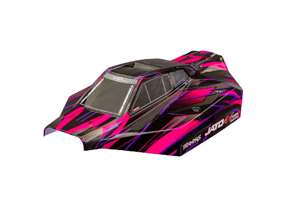 Traxxas Body, Jato 4X4 VXL, pink (painted, decals applied)