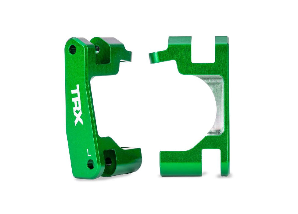 Traxxas Caster blocks (c-hubs), 6061-T6 alum (green) left/right