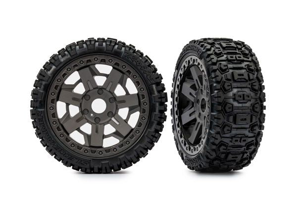 Traxxas Premount 3.0" Sledgehammer on Gray wheels (2)