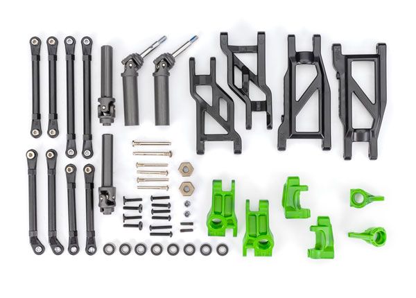 Traxxas Upgrade Kit, HD, green (fits 2WD Rustler/Stampede)