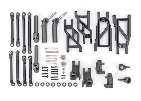 Traxxas Upgrade Kit, HD, black (fits 2WD Rustler/Stampede)
