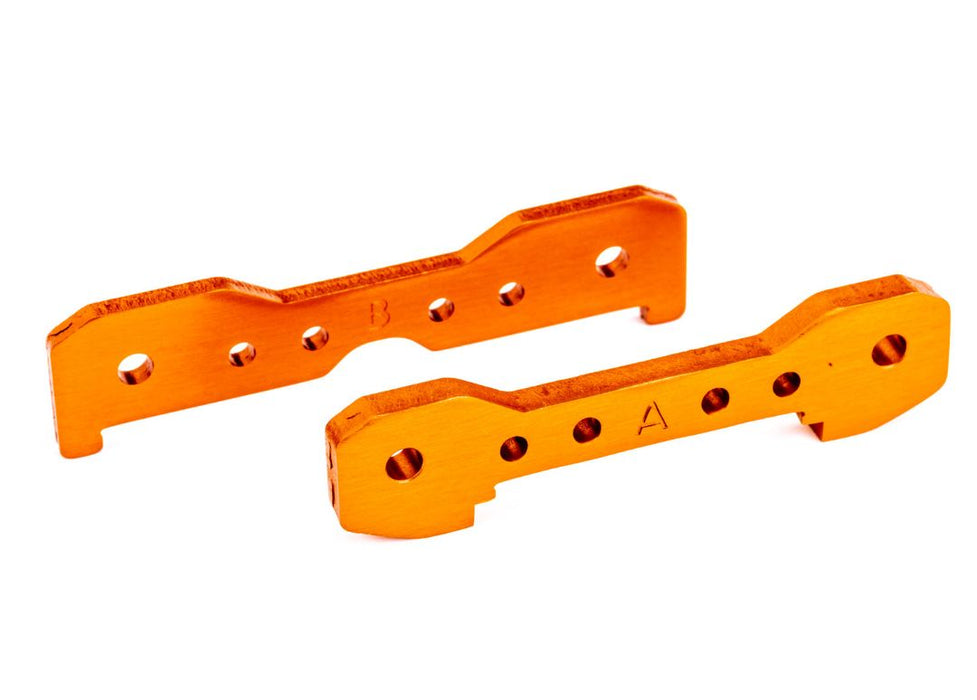 Traxxas Tie Bars, Front,  Aluminum (Orange-Anodized)