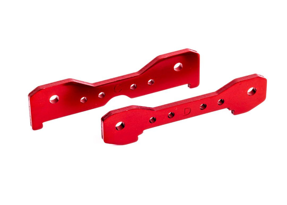 Traxxas Tie Bars, Rear,  Aluminum (Red-Anodized)