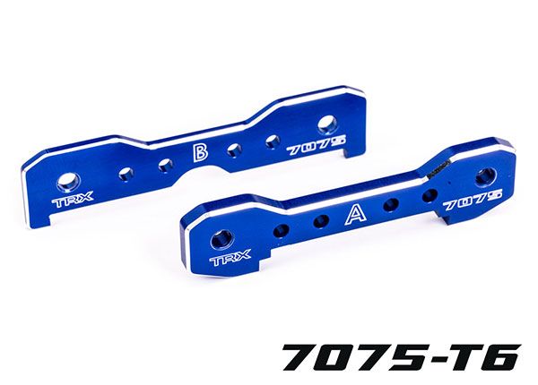 Traxxas Tie Bars, Front, 7075-T6 Aluminum (Blue-Anodized)