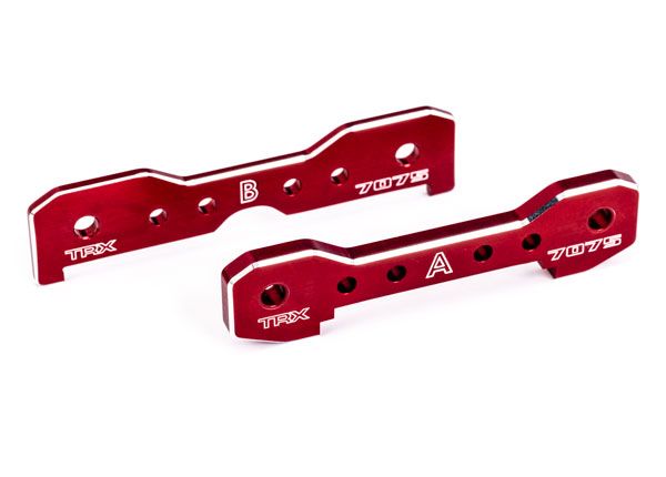 Traxxas Tie Bars, Front, 7075-T6 Aluminum (Red-Anodized)