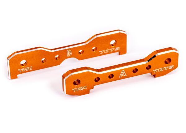 Traxxas Tie Bars, Front, 7075-T6 Aluminum (Orange-Anodized)
