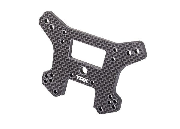 Traxxas Shock Tower, Front, 5mm (Carbon Fiber) (Fits Sledge)
