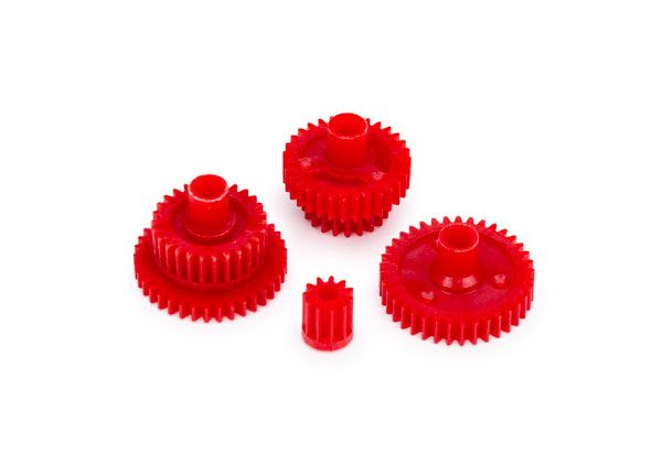 Traxxas Gear set, transmission (6.8:1 reduction ratio) (for use only with portal drive axles) - Red