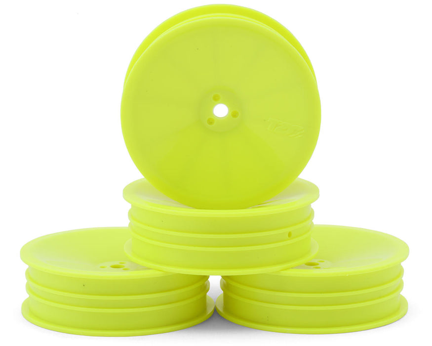 TZO Tires 2WD 2.2" Front Carpet Slim Wheels (Yellow) (4)