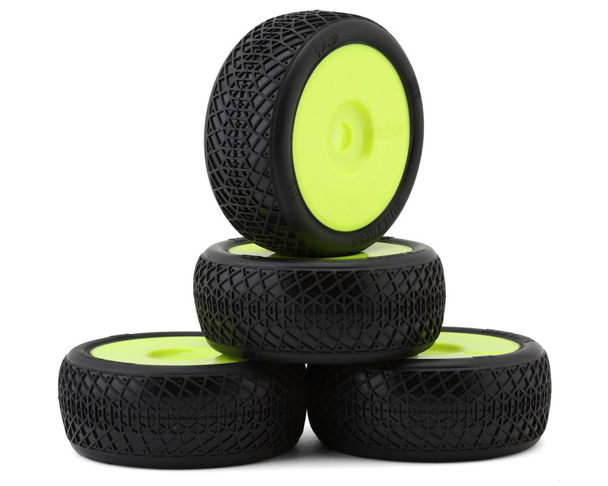 TZO Tires 101 1/8 Buggy Non-Glued Tire Set (Yellow) (4) (Medium)