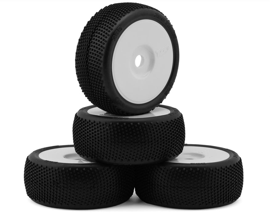 TZO Tires 200 1/8 Buggy Non-Glued Tire Set (White) (4) (Soft - Long Wear)