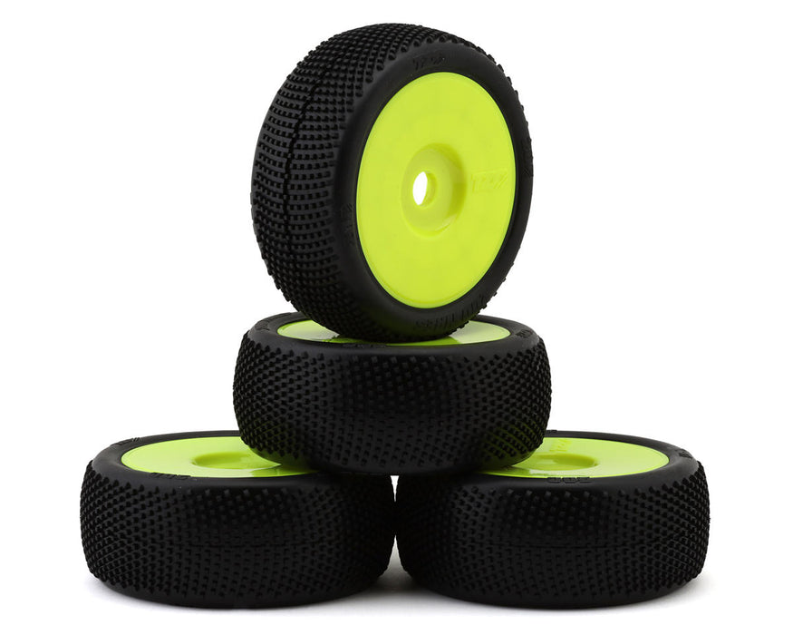 TZO Tires 200 1/8 Buggy Pre-Glued Tire Set (Yellow) (4) (Super Soft)