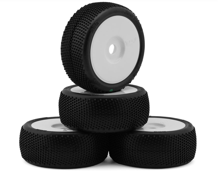 TZO Tires 200 1/8 Buggy Pre-Glued Tire Set (White) (4) (Ultra Soft)