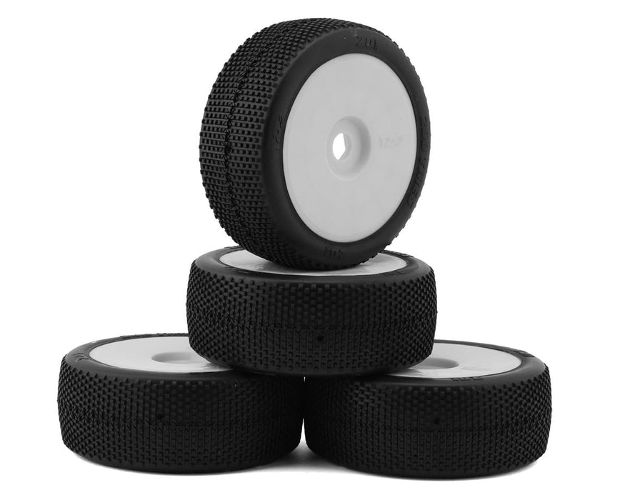 TZO Tires 201 1/8 Buggy Non-Glued Tire Set (White) (4) (Soft)