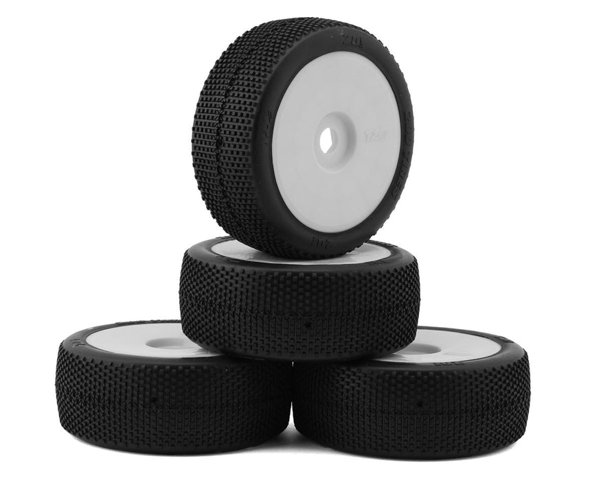 TZO Tires 201 1/8 Buggy Non-Glued Tire Set (White) (4) (Super Soft)