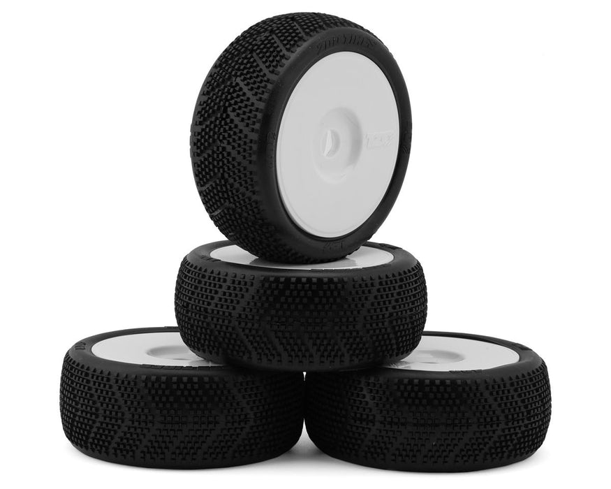 TZO Tires 400 1/8 Buggy Pre-Glued Tire Set (White) (4) (Soft)