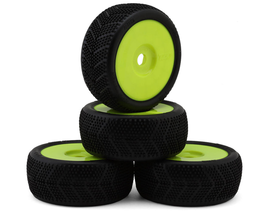 TZO Tires 400 1/8 Buggy Non-Glued Tire Set (Yellow) (4) (Soft - Long Wear)