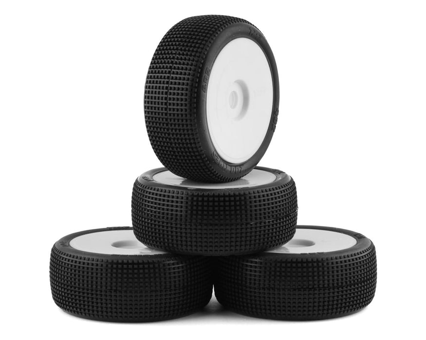 TZO Tires 402 1/8 Buggy Non-Glued Tire Set (White) (4) (Soft)