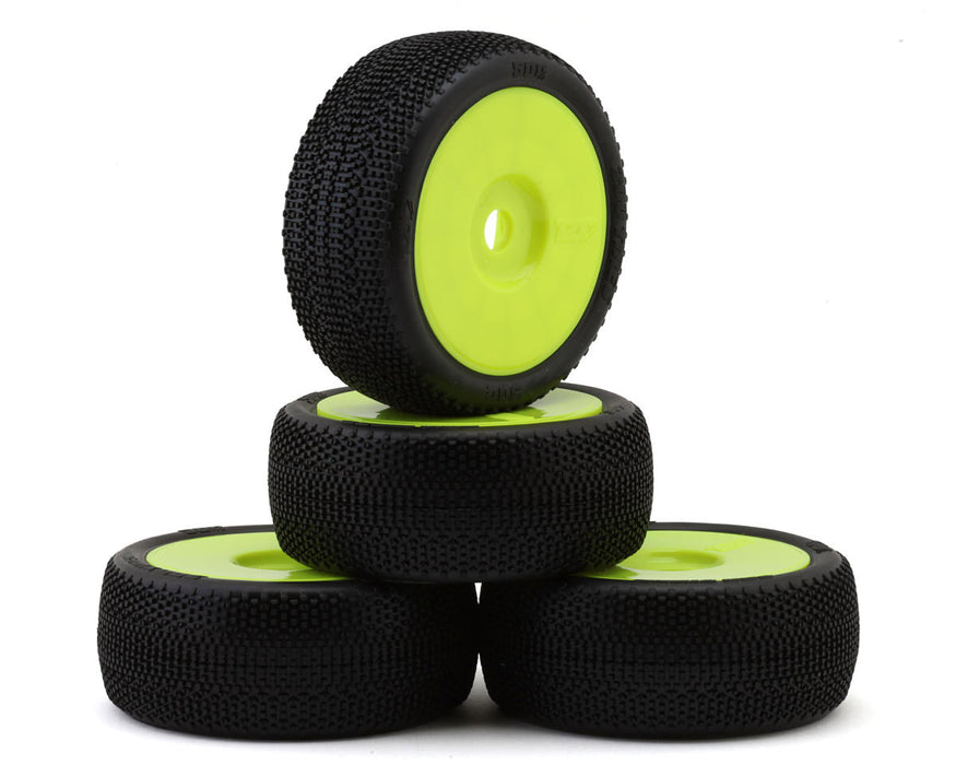 TZO Tires 500 1/8 Buggy Non-Glued Tire Set (Yellow) (4) (Soft - Long Wear)