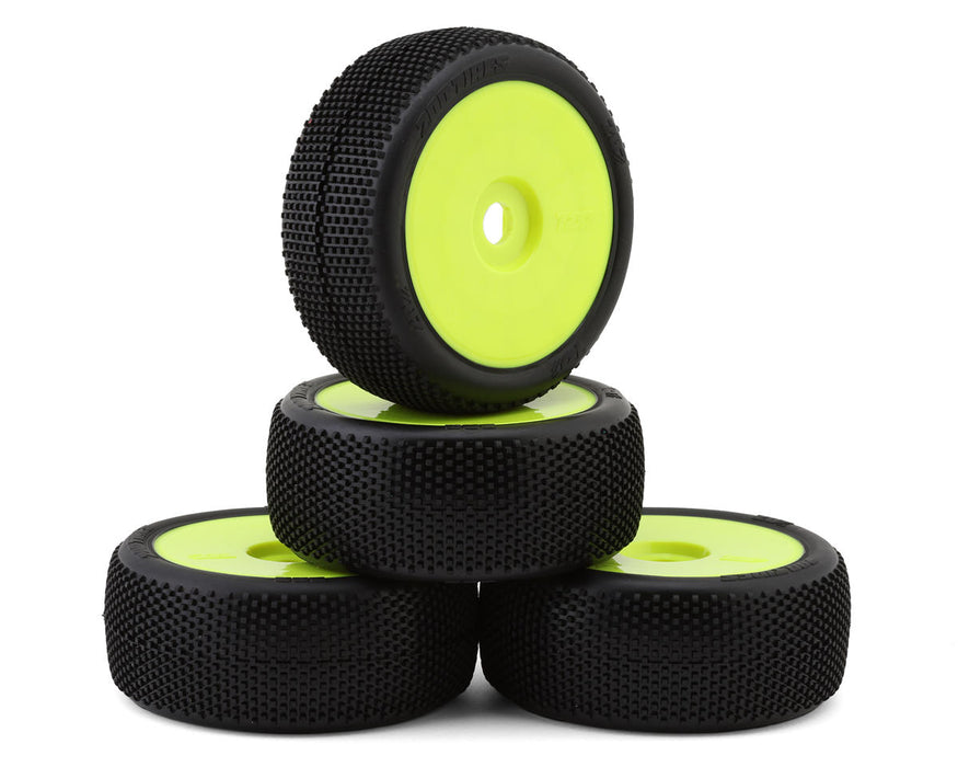 TZO Tires 202 1/8 Buggy Non-Glued Tire Set (Yellow) (4) (Super Clay)