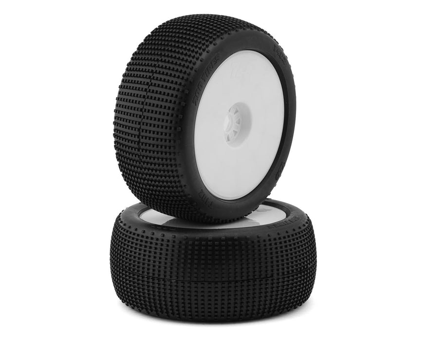TZO Tires 402 1/8 Truggy Non-Glued Tire Set (White) (2) (Super Soft)