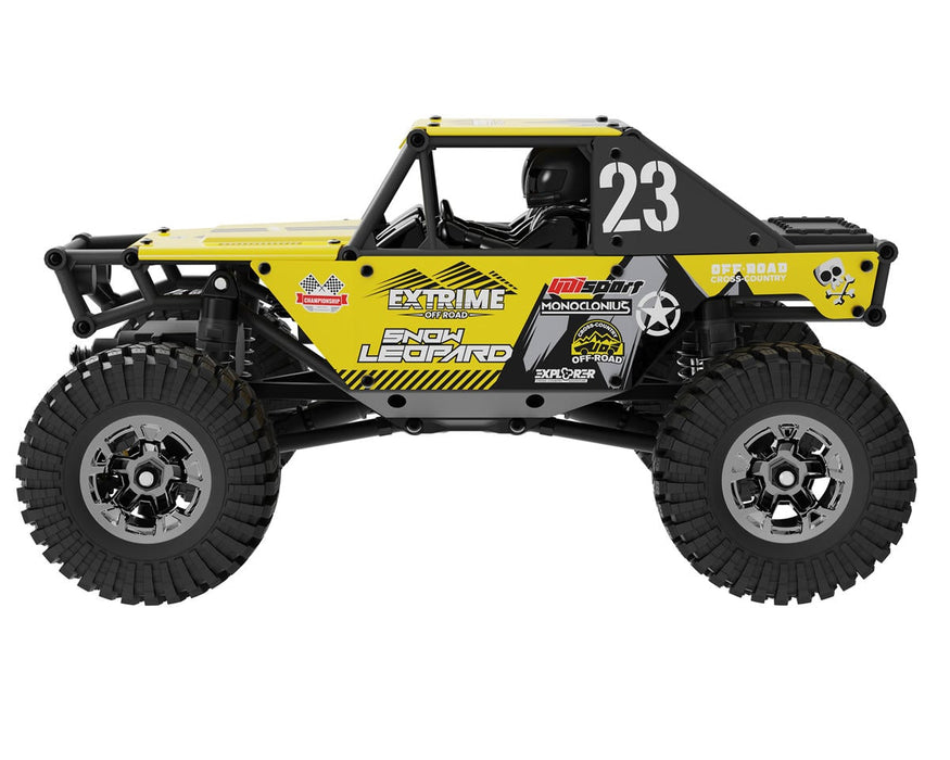 UDI RC UCX24 Snow Leopard PRO 4WS 1/24 Brushless RTR Micro Rock Crawler (Yellow)