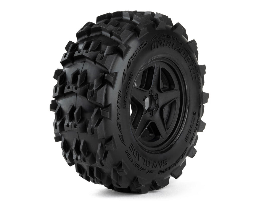 UpGrade RC Saw Blade 2.8" Pre-Mounted Off-Road Display Tire (1)