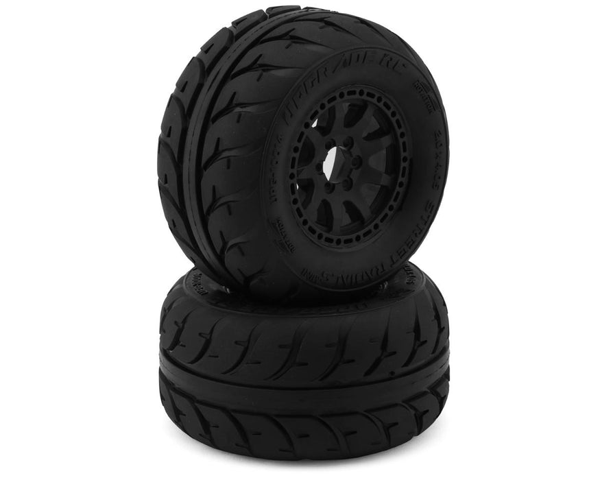 UpGrade RC Street Radials 2.2" Pre-Mounted On-Road Tires for Mini Maxx®/XRT® &