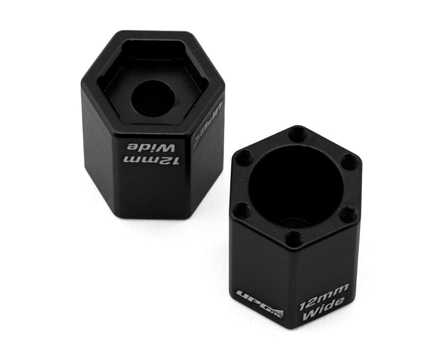 UpGrade RC Aluminum 12mm Hex Adapters for UpGrade RC 2.8" Wheels (Black) (2)