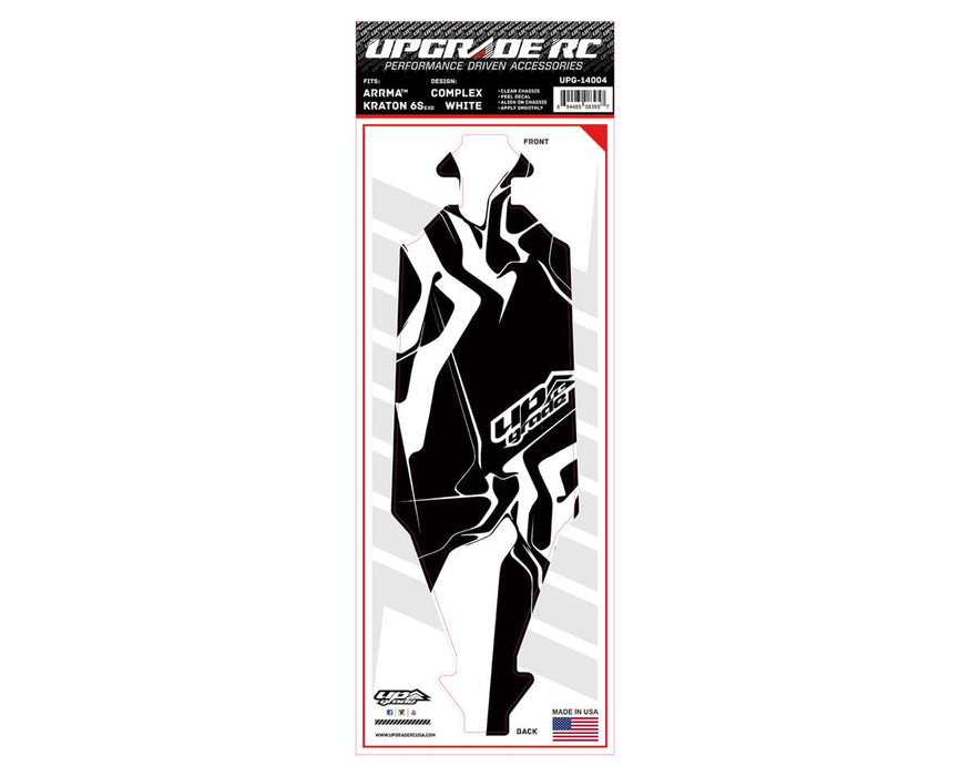 UpGrade RC Chassis Protector for Arrma® Kraton® 6S EXB (Complex White) (1)