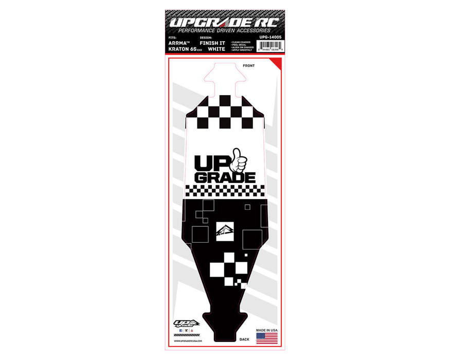 UpGrade RC Chassis Protector for Arrma® Kraton® 6S EXB (Finish It White) (1)