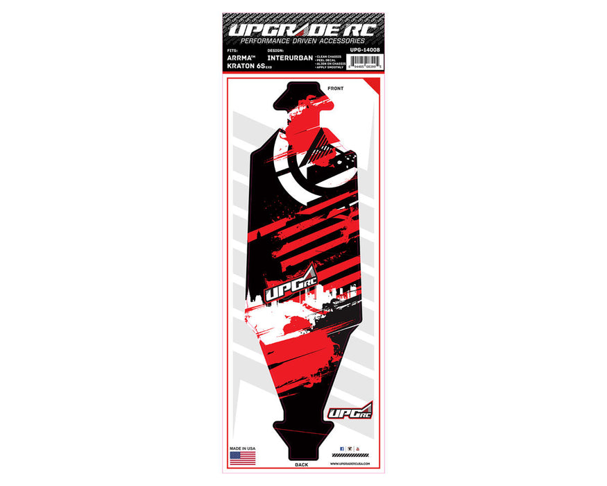 UpGrade RC Chassis Protector for Arrma® Kraton® 6S EXB (InterUrban Red) (1)