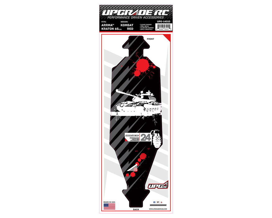 UpGrade RC Chassis Protector for Arrma® Kraton® 6S EXB (Kombat Red) (1)
