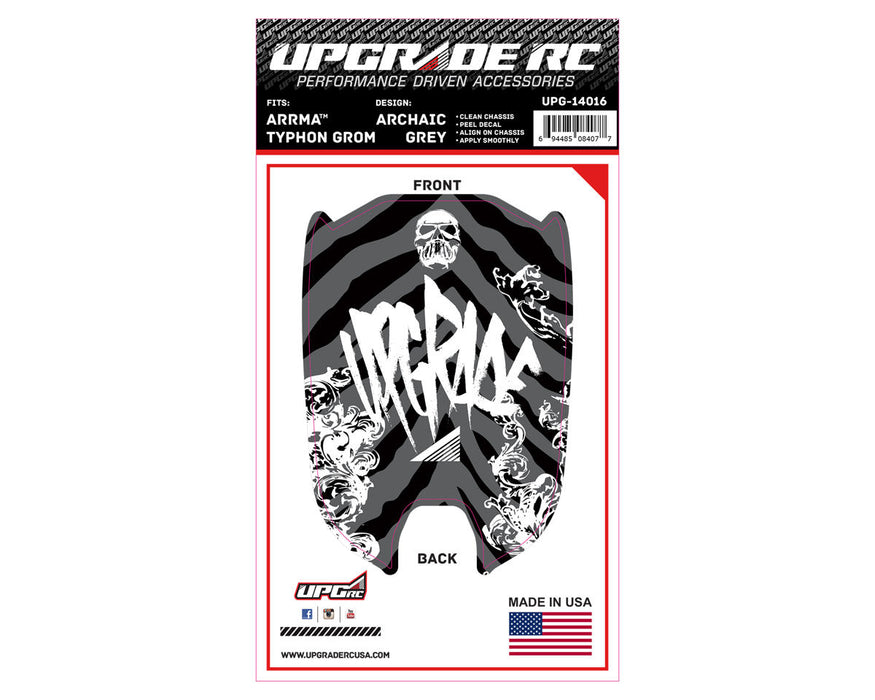 UpGrade RC Chassis Protector for Arrma® Typhon™ Grom (Archaic Grey) (1)