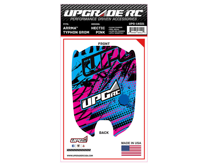 UpGrade RC Chassis Protector for Arrma® Typhon™ Grom (Hectic Pink) (1)
