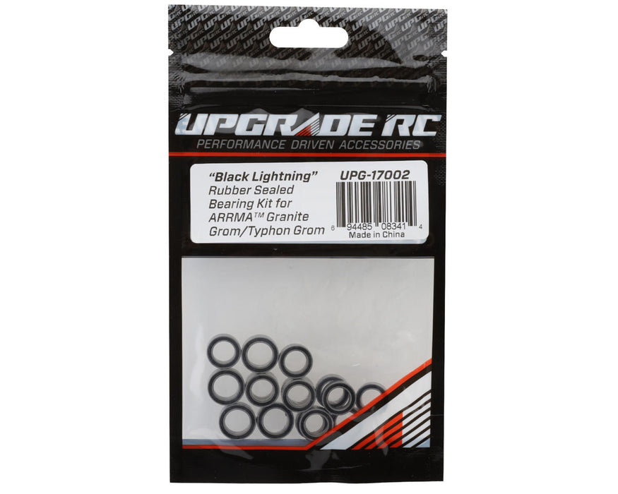UpGrade RC "Black Lightning" Rubber Sealed Bearing Kit for Arrma® Granite™