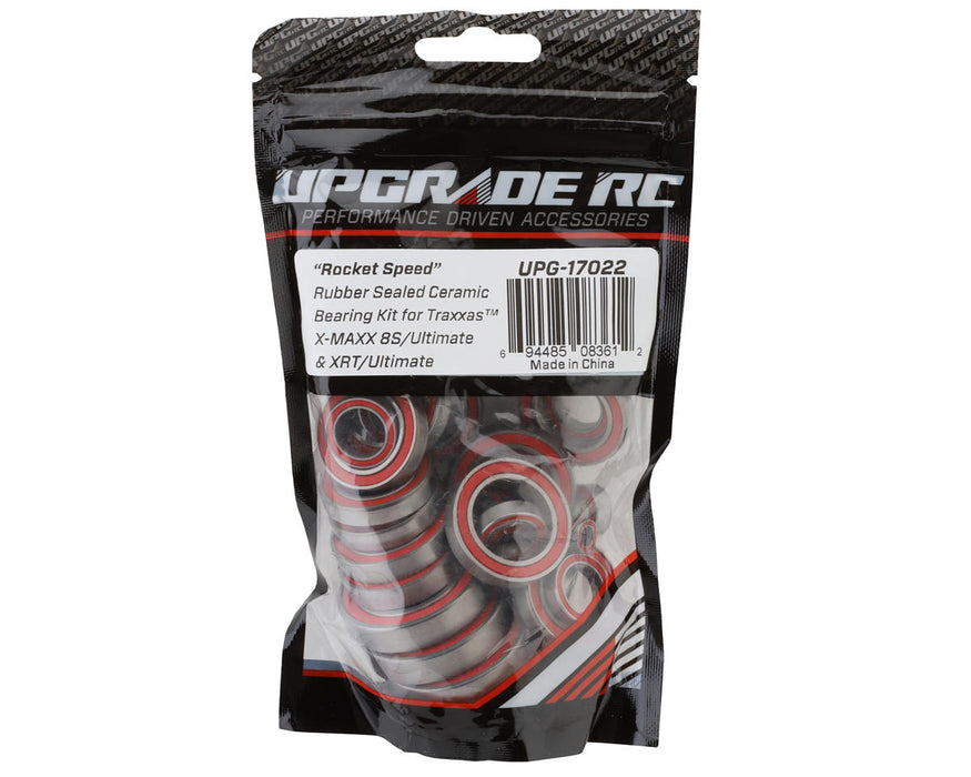 UpGrade RC "Rocket Speed" Rubber Sealed Ceramic Bearing Kit for Traxxas® 8S