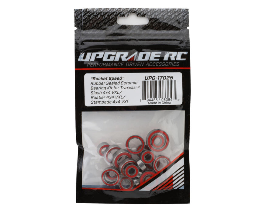 UpGrade RC "Rocket Speed" Rubber Sealed Ceramic Bearing Kit for Traxxas® 4x4 VXL