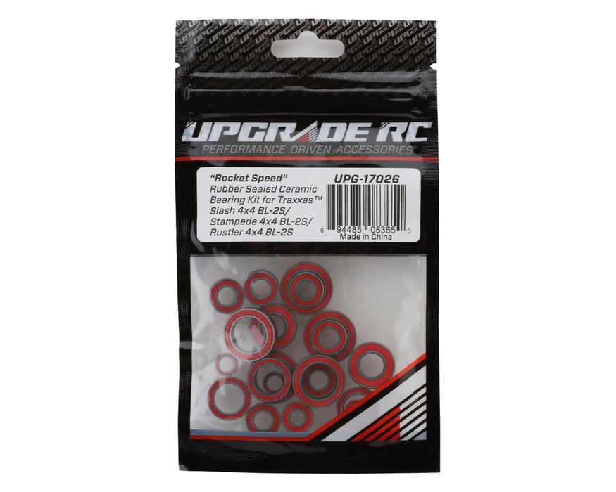 UpGrade RC "Rocket Speed" Rubber Sealed Ceramic Bearing Kit for Traxxas® BL-2S