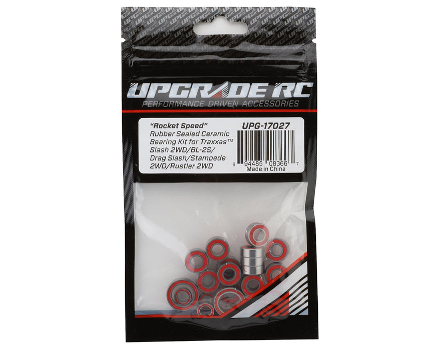 UpGrade RC "Rocket Speed" Rubber Sealed Ceramic Bearing Kit for Traxxas® BL-2S
