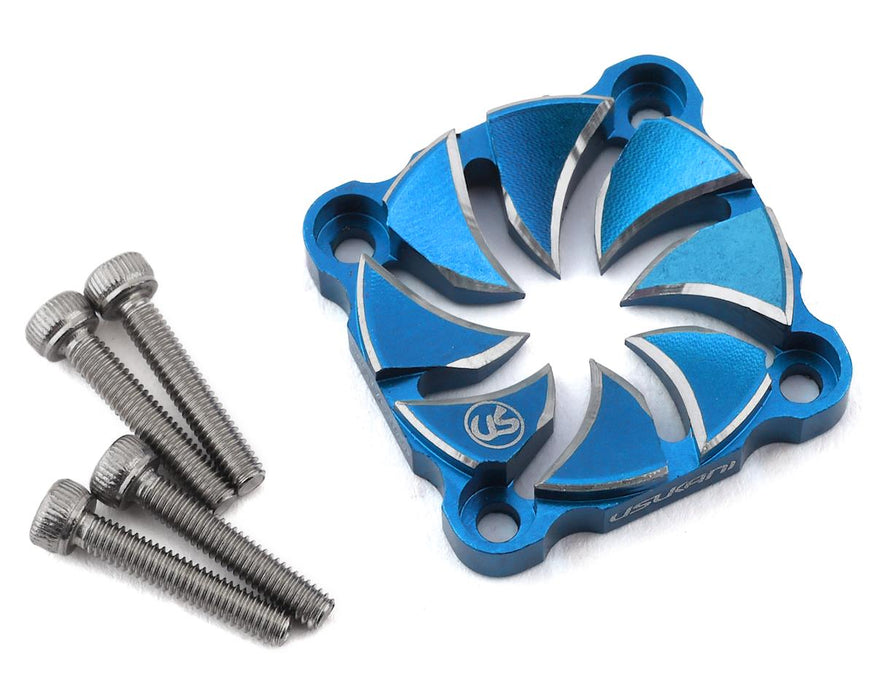 Usukani Aluminum Dissilent Fan Cover (Yokomo Blue) (25mm)
